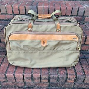 HARTMANN Vintage Luggage Travel Bag Tan /Brown Leather